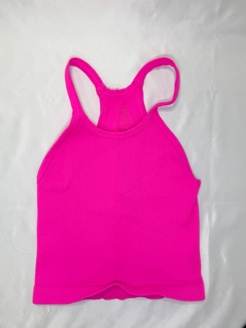 Free People Movement Hot Pink Ribbed Crop Top